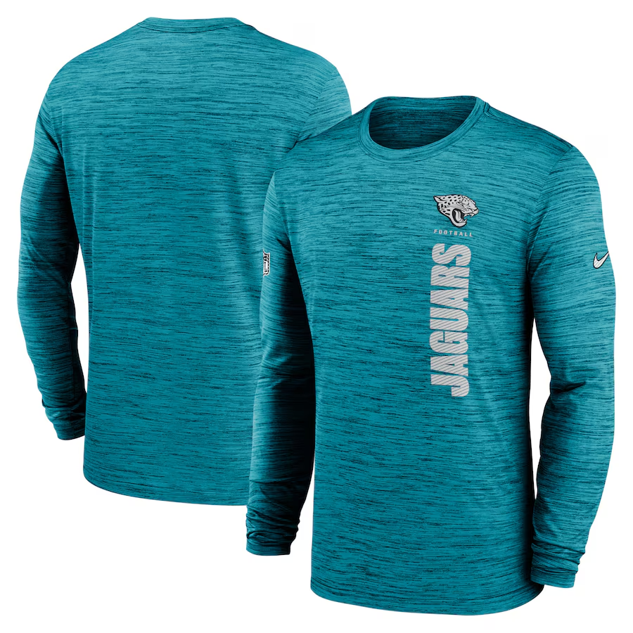 Men Jacksonville Jaguars green 2024 Nike NFL long sleeve t shirts->nfl t-shirts->Sports Accessory